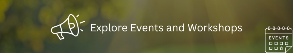 events and workshops banner